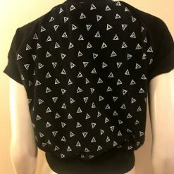 Tidal Cool Harry Potter Deathly Hallows Raglan Pullover With Black And White Knit