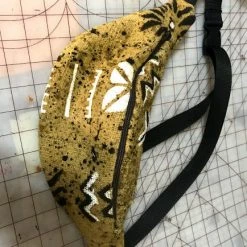 Tidal Cool Belts, Hats And Accessories Mudcloth Hip Bag In Tan Print