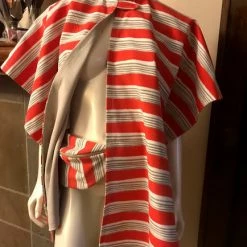 Tidal Cool Hip Bag In Water Resistant Coral And Tan Striped Canvas