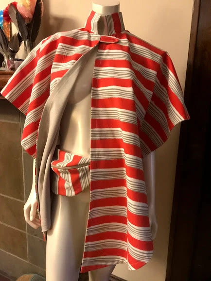 Tidal Cool Hip Bag In Water Resistant Coral And Tan Striped Canvas