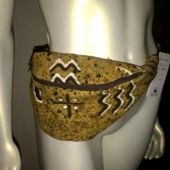 Tidal Cool Belts, Hats And Accessories Mudcloth Hip Bag In Tan Print