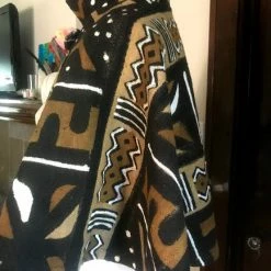 Tidal Cool Capelet In African Mudcloth