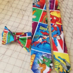Tidal Cool DC Comics Superhero Justice League Neckties In Bow Tie, Skinny Tie, And Standard Tie Styles, Kids Or Adult Sizes Neckties, Vests, Pocket Squares And Cummerbunds