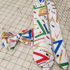 Tidal Cool Math Geometry And Physics Neckties In Bow Tie, Skinny Tie, And Standard Tie Styles, Kids Or Adult Sizes