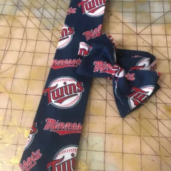 Tidal Cool Minnesota Twins MLB Neckties In Bow Tie, Skinny Tie, And Standard Tie Styles, Kids Or Adult Sizes