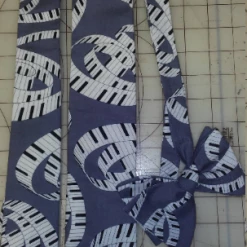 Tidal Cool Neckties, Vests, Pocket Squares And Cummerbunds Piano Keys Musical Neckties In Bow Tie, Skinny Tie, And Standard Tie Styles, Kids Or Adult Sizes