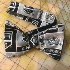 Tidal Cool NHL LA Kings Neckties In Bow Tie, Skinny Tie, And Standard Tie Styles, Kids Or Adult Sizes Neckties, Vests, Pocket Squares And Cummerbunds