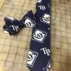 Tidal Cool MLB Tampa Bay Rays Neckties In Bow Tie, Skinny Tie, And Standard Tie Styles, Kids Or Adult Sizes Neckties, Vests, Pocket Squares And Cummerbunds