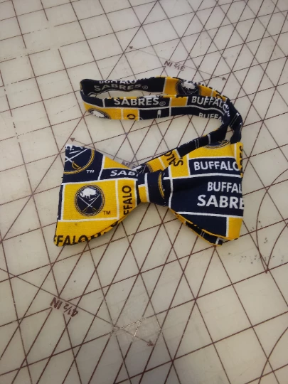 Tidal Cool Neckties, Vests, Pocket Squares And Cummerbunds NHL Buffalo Sabres Neckties In Bow Tie, Skinny Tie, And Standard Tie Styles, Kids Or Adult Sizes