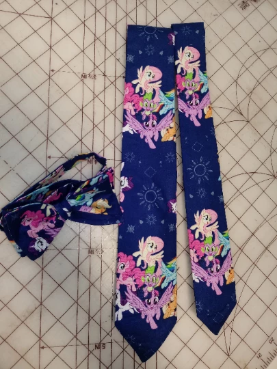 Tidal Cool My Little Pony Neckties In Bow Tie, Skinny Tie, And Standard Tie Styles, Kids Or Adult Sizes