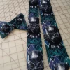 Tidal Cool Neckties, Vests, Pocket Squares And Cummerbunds Black Panther Marvel Comics Neckties In Bow Tie, Skinny Tie, And Standard Tie Styles, Kids Or Adult Sizes