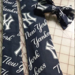Tidal Cool Neckties, Vests, Pocket Squares And Cummerbunds Navy New York Yankees MLB Neckties In Bow Tie, Skinny Tie, And Standard Tie Styles, Kids Or Adult Sizes