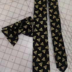 Tidal Cool Harry Potter And The Deathly Hallows Neckties In Bow Tie, Skinny Tie, And Standard Tie Styles, Kids Or Adult Sizes