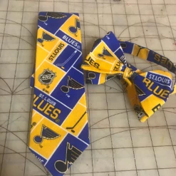Tidal Cool St Louis Blues NHL Neckties In Bow Tie, Skinny Tie, And Standard Tie Styles, Kids Or Adult Sizes
