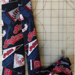 Tidal Cool Neckties, Vests, Pocket Squares And Cummerbunds Cleveland Indians Pennant MLB Neckties In Bow Tie, Skinny Tie, And Standard Tie Styles, Kids Or Adult Sizes