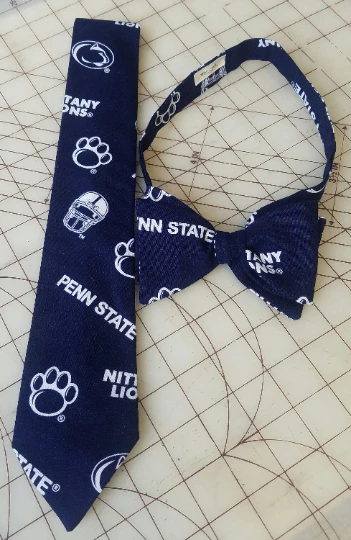 Tidal Cool Penn State University Neckties In Bow Tie, Skinny Tie, And Standard Tie Styles, Kids Or Adult Sizes