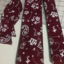 Tidal Cool Neckties, Vests, Pocket Squares And Cummerbunds Texas A & M Neckties In Bow Tie, Skinny Tie, And Standard Tie Styles, Kids Or Adult Sizes