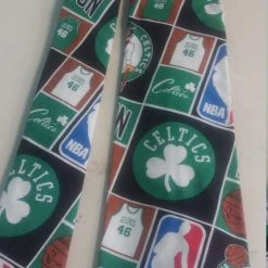 Tidal Cool NBA Boston Celtics Neckties In Bow Tie, Skinny Tie, And Standard Tie Styles, Kids Or Adult Sizes Neckties, Vests, Pocket Squares And Cummerbunds