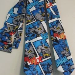 Tidal Cool Batman Comic Neckties In Bow Tie, Skinny Tie, And Standard Tie Styles, Kids Or Adult Sizes