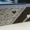Tidal Cool Henna Art And Decor Hand Carved Wooden Slide-Lid Box W/ Acrylic Henna Painting