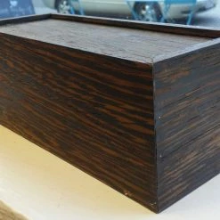 Tidal Cool Henna Art And Decor Hand Carved Wooden Slide-Lid Box W/ Acrylic Henna Painting