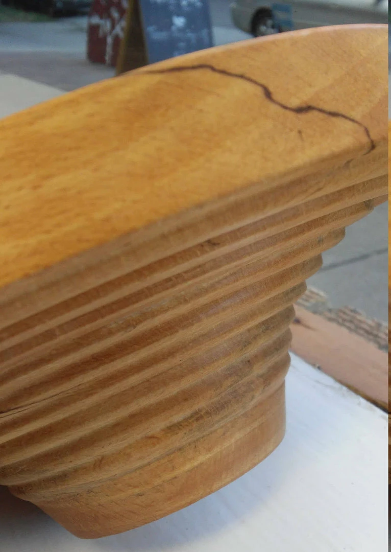 Tidal Cool Hand Carved Wooden Bowl W/ Acrylic Henna Painting Henna Art And Decor