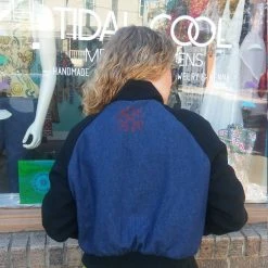 Tidal Cool African Kente Cloth Reversible Unisex Bomber Jacket