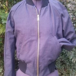 Tidal Cool African Kente Print Cotton Unisex Bomber Jacket, Reversible