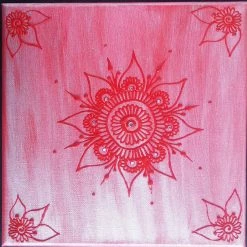 Tidal Cool Acrylic On Canvas Henna Painting Henna Art And Decor