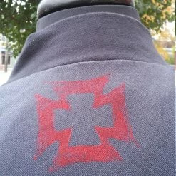 Tidal Cool African Wax Block Cotton Reversible Unisex Bomber Jacket Made From Red And Black Ankara Fabric From Ghana