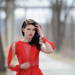 Tidal Cool Couture Red Cocktail Dress