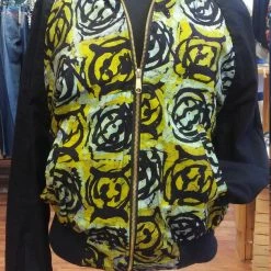 Tidal Cool Batik Reversible Unisex Bomber Jacket