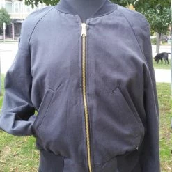 Tidal Cool African Wax Block Cotton Reversible Unisex Bomber Jacket Made From Red And Black Ankara Fabric From Ghana