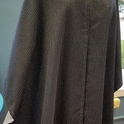 Tidal Cool Denim Pinstripe Print Cape