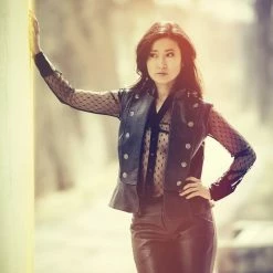 Tidal Cool Bomber Jackets Faux Leather Vest