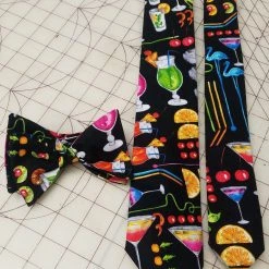 Tidal Cool Cocktail Neckties In Bow Tie, Skinny Tie, And Standard Tie Styles, Kids Or Adult Sizes Neckties, Vests, Pocket Squares And Cummerbunds