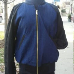 Tidal Cool African Mud Cloth Reversible Unisex Bomber Jacket Bomber Jackets