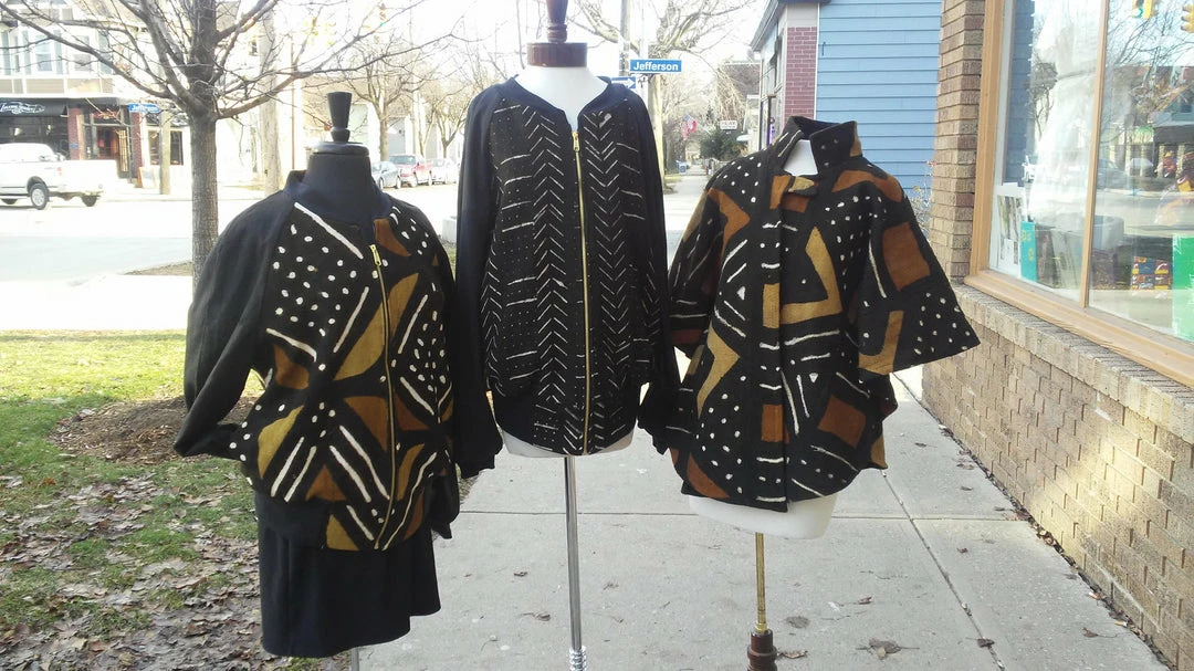 Tidal Cool African Mudcloth Cape