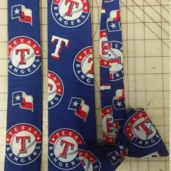 Tidal Cool MLB Texas Rangers Neckties In Bow Tie, Skinny Tie, And Standard Tie Styles, Kids Or Adult Sizes