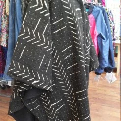 Tidal Cool Long African Mudcloth Cape Bomber Jackets