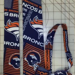 Tidal Cool NFL Denver Broncos Neckties In Bow Tie, Skinny Tie, And Standard Tie Styles, Kids Or Adult Sizes