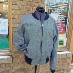 Tidal Cool Lime Green Dashiki Unisex Bomber Jacket, Fully Reversible