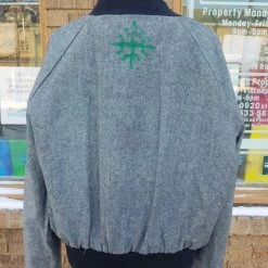 Tidal Cool Lime Green Dashiki Unisex Bomber Jacket, Fully Reversible