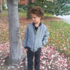 Tidal Cool Bomber Jackets Dashiki Reversible Unisex Kids Lime Bomber Jacket Made From Wax Block Cotton