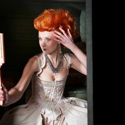 Tidal Cool Costumes And Cosplay Edwardian Corset In Cream And Rose Floral Print