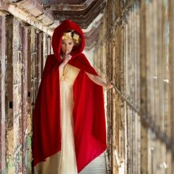 Tidal Cool Handmade Velvet Hooded Cape Bomber Jackets