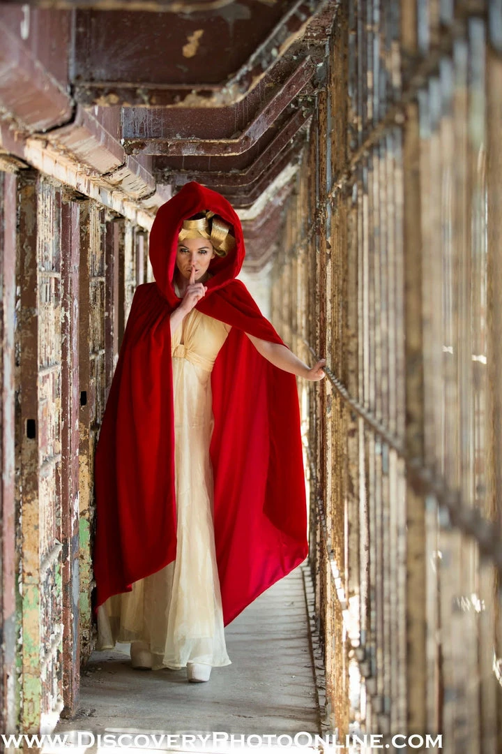 Tidal Cool Handmade Velvet Hooded Cape Bomber Jackets