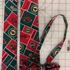 Tidal Cool Minnesota Wild NHL Neckties In Bow Tie, Skinny Tie, And Standard Tie Styles, Kids Or Adult Sizes Neckties, Vests, Pocket Squares And Cummerbunds