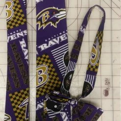 Tidal Cool Baltimore Ravens NFL Neckties In Bow Tie, Skinny Tie, And Standard Tie Styles, Kids Or Adult Sizes Neckties, Vests, Pocket Squares And Cummerbunds