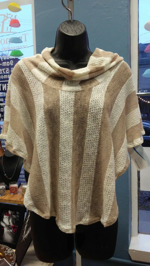 Tidal Cool Handmade Sweater Poncho